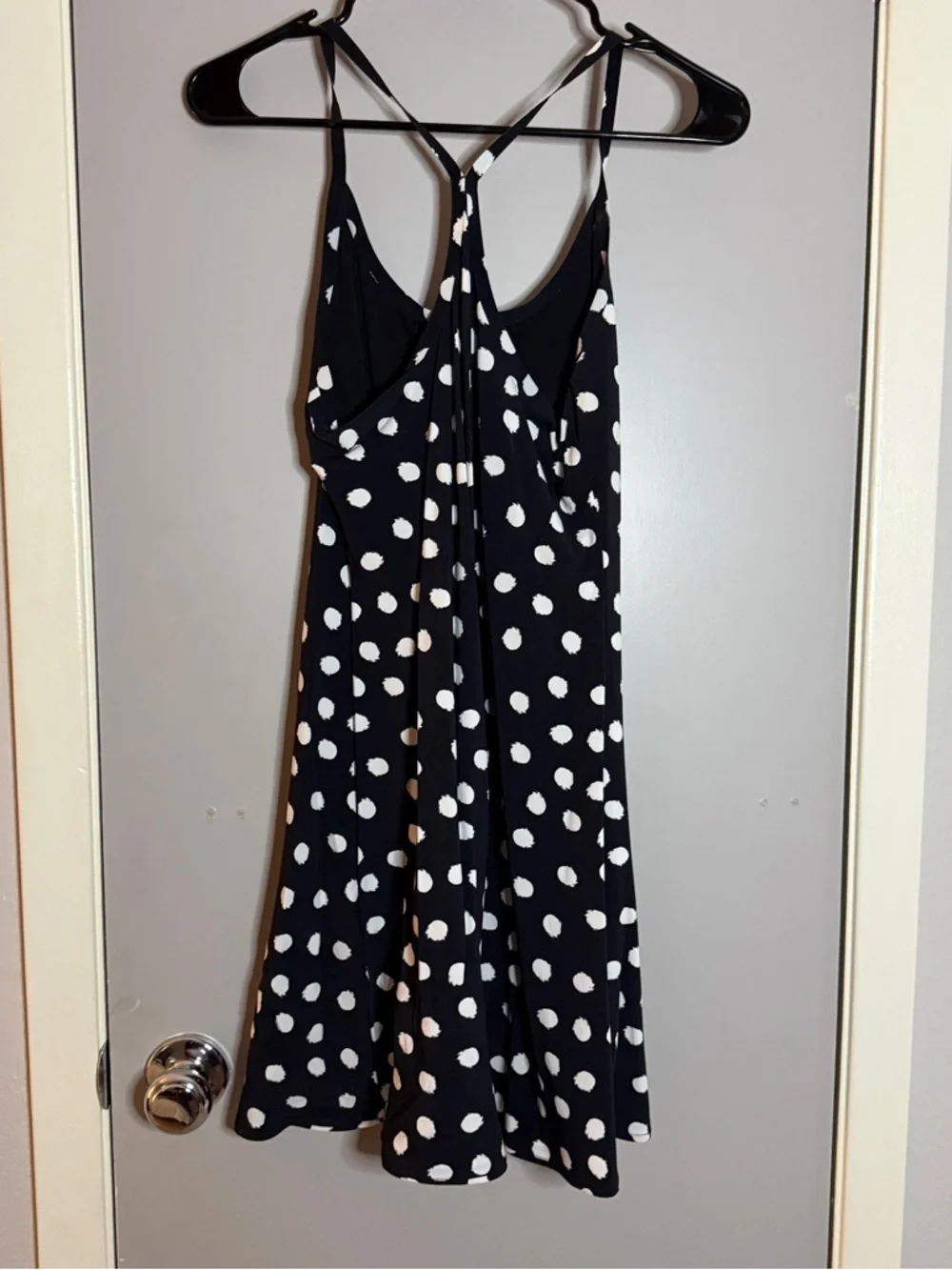 Outdoor Voices Black and White Polka Dot Exercise Dress - Picture 2 of 4